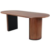 Venture Home Bianca ovalni blagovaonski stol 200 × 90 cm, boja oraha | shoptok.hr