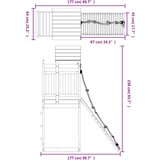  Igralo s plezalno steno trdna borovina, (20795317) | Shoptok.si