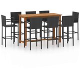  9-dijelni vrtni barski set crni | shoptok.hr