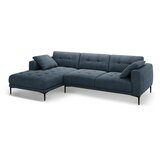 Micadoni Temno modra kotna sedežna garnitura (levi kot/z ležalnikom) Bemy – | Shoptok.si