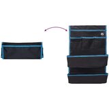 vidaXL Shranjevalna torba s shranjevanjem Siva 66 x 40 cm oxford | Shoptok.si