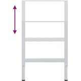  Okviri za radni stol 2 kom metalni 55 x (69 - 95,5) cm sivi | shoptok.hr