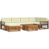  Set vanjskih sofa 7 kom. Prirodna i krem | shoptok.hr
