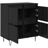 vidaXL Komode 2 pcs Crni hrast 120 x 35 x 70 cm Konstruirano drvo | shoptok.hr