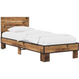  Okvir kreveta s uzglavljem Staro drvo 80 x 200 cm | shoptok.hr