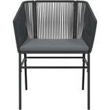  3-dijelni vrtni blagovaonski set s jastucima od crnog | shoptok.hr
