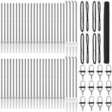 vidaXL Šesterokutna ograda siva 1.6x100 m čelik, Stupovi za ograde s bodljama 13 kom Ø32 mm 180 cm pocinčani čelik | shoptok.hr