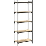 Maison Chic Knjižna omara - Knjižni regal 5-nadstropna sonoma hrast 60x30x154 cm inž. les, (21724980) Cene