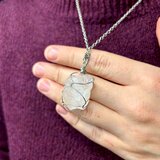 Epic Fantasy Shop roze kvarc heart ogrlica