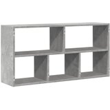  Zidna polica siva boja betona 100x25x50 cm konstruirano drvo | shoptok.hr