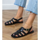 D/CEO Black closed gladiator sandals Neferta | Shoptok.si
