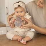 Baboo Cup with Silicone Spout čašica s ručkama Au Naturale 6m+ 260 ml | shoptok.hr