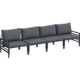 vidaXL Sjedeća garnitura za vrt 4 pcs Antracitno siva Čelik | shoptok.hr