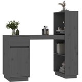  Radni stol sivi 110 x 53 x 117 cm od masivne borovine | shoptok.hr