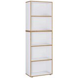 MID.YOU Pisarniški Regal Salia B60, Bela, Barva Hrasta | Shoptok.si