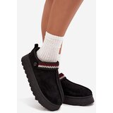 Boto Women's Low Snow Boots With Moving Strap And Embroidery On Platform Black Lyrisse | shoptok.hr