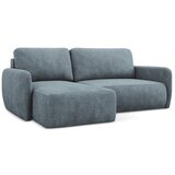 Makamii Prljavo plava sklopiva/s prostorom za odlaganje kutna garnitura od šenila (s lijevim kutom/s ležaljkom) Lilo – | shoptok.hr