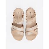 Sergio Leone Light beige sandals on a white platform | Shoptok.si