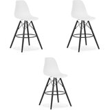 Brandless Hocker LAMAL bela / noge črna x 3, (22060683) | Shoptok.si