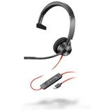 HP Poly Blackwire 3310 Monaural USB-C Headset +USB-C/A Adapter, Black, 2yw Cene