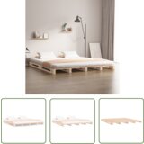 The Living Store Postelja iz palet 160x200 cm trdna borovina - Postelja Iz Palet, (21737382) | Shoptok.si
