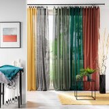 Douceur d intérieur Modrozelena prosojna zavesa 140x240 cm Linka – | Shoptok.si