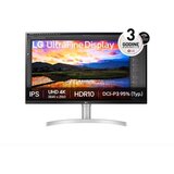 LG 31.5" UltraFine IPS 4K UHD 3840x2160@60Hz, 16:9, 1000:1, 5ms, 350 cd/m², 178º/178º, HDR10, 2 HDMI, 1 DP, 5Wx2, VESA 100x100 mm, Tilt, Height, Black/silver, 3yw | ePonuda.com