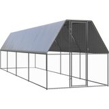 Vanjski kavez za kokoši 2 x 8 x 2 m od pocinčanog čelika Cijene