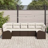  Vrtni kauč set Set od 7 Bež Ratan Vrtni kauč Pravokutni | shoptok.hr