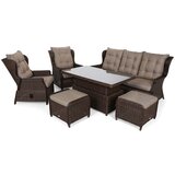  Set namještaja Memfis Smeđa podloga / Smeđa melanž boja | shoptok.hr