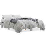 Furnova Posteljni okvir siva sonoma 135x190 cm inženirski les in kovina, (21937281) | Shoptok.si