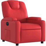  Električni naslanjač rdeče umetno usnje | Shoptok.si