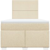  Krevet box spring s madracem krem 120 x 190 cm od tkanine | shoptok.hr