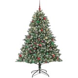 vidaXL Umestno božično drevo med 300 LED Zelena 140 x 140 x 210 cm | Shoptok.si