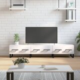 TV ormarić sjajni bijeli 150 x 36 x 30 cm od konstruiranog drva | shoptok.hr