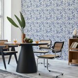  Tapeta - Illustration with blue flowers 50x1000 | shoptok.hr