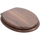  Toaletni pokrov s tiho zaporo 2 pcs Rjava 44 x 38 cm MDF plošča, (5000208001) | Shoptok.si