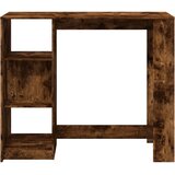  Barski stol s policom boja hrasta 124x46x103,5 cm drveni | shoptok.hr
