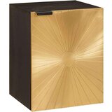 vidaXL Kupaonski ormar s policom Zidne Crna i zlatna 38 x 33 x 48 cm u