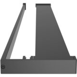  Polica za zid tuš-kabine crna 80 cm aluminijska | shoptok.hr