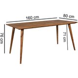 MID.YOU Jedilna Miza Repa, Pravi Les | Shoptok.si