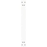  Noge jedilne mize V-oblika 2 kosa Bela 80x(72-73,3) cm Jeklo, (21828634) | Shoptok.si