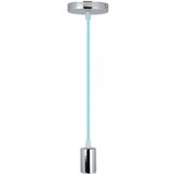  Napajajući kabl 1xE27/60W/230V svetloplava/sjajni hrom | Eponuda.com