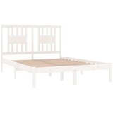  Okvir za krevet od masivne borovine bijeli 140 x 190 cm | shoptok.hr