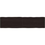 Stolna ploča tamnosmeđa 200x50x(2-4) cm obrađena hrastovina | shoptok.hr