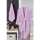 Lessentiel Maison Set Bademantil sa peškirom Cora, Ljubičasti Cene
