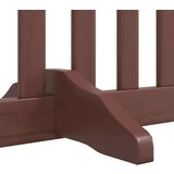 vidaXL Ograda za pse z vrati zložljiva 8 panelov rjava 640 cm les | Shoptok.si
