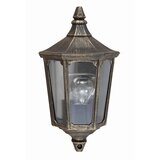 Elstead Lighting Elstead Cricklade Zunanja stenska svetilka z 1 lučjo, pol-lamperja, črne barve, zlata, IP44, E27, (22100270) | Shoptok.si