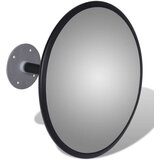 vidaXL Konveksno unutrašnje plastično akrilno ogledalo, crno, 30 cm | shoptok.hr