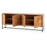 MOME Komoda od masivnog manga u prirodnoj boji 210x80x40 cm Nereida – | shoptok.hr